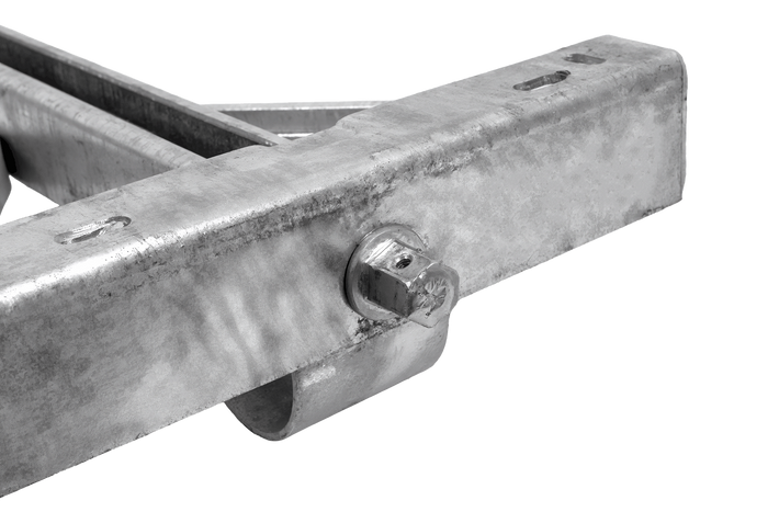 KNOTT 6X1197.007 raztegljiv kotni stabilizator za prikolico 1100 kg 498 mm