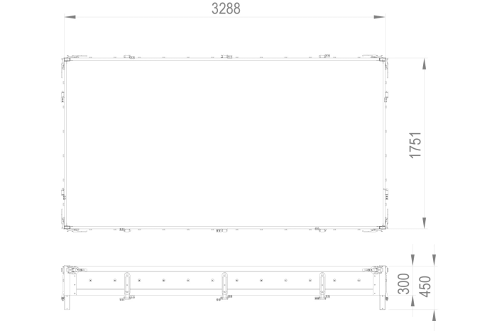 Aluminijaste stranice OUTLET BIS H-300 za prikolici TEMARED TRANSPORTER 3217/2 in HOCHLADER 320/2