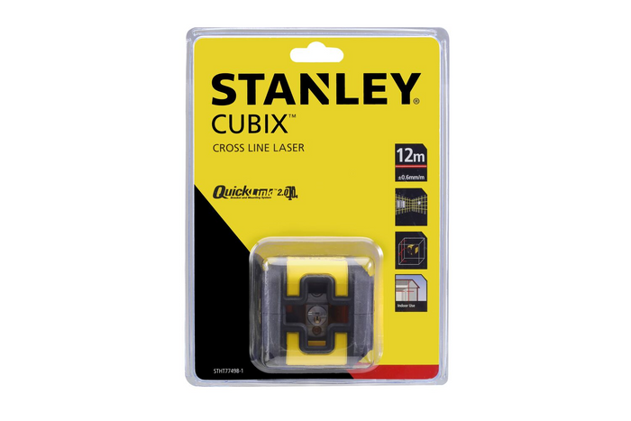 STANLEY CUBIX STHT77498-1 Križni laserski nivelir - rdeč