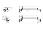 KNOTT VG7-L nezavorna os za prikolico za čoln 750 kg 1094 mm 1406 mm 4x100