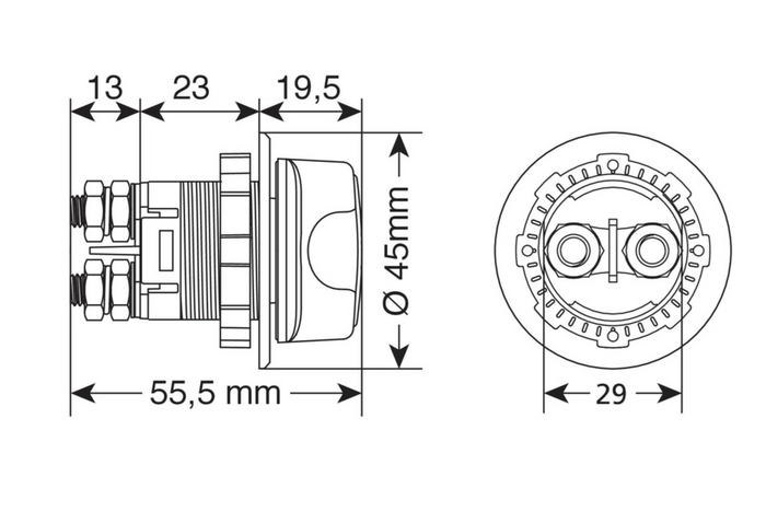 Odklopnik akumulatorja 12-32V LAMP Ext-11