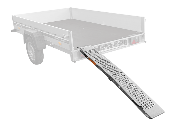 Zložljiva jeklena dovozna rampa UNITRAILER ALR004 za prikolico 170 cm 227 kg