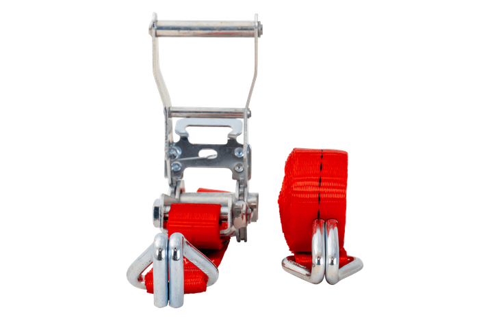 UNITRAILER 4m/25mm/1t rdeč transportni trak z napenjalcem