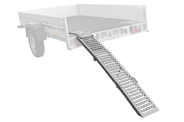 Zložljiva jeklena dovozna rampa UNITRAILER ALR005 za prikolico 200 cm 250 kg