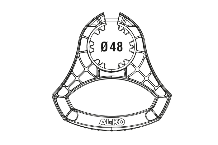 AL-KO 1931978 manevrirni ročaj za 48 mm podporno kolo