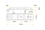 Stranska vlečna kljuka z zaponko UNITRAILER BV 10-1+BVG 10-B popolna stranska zapora prikolice