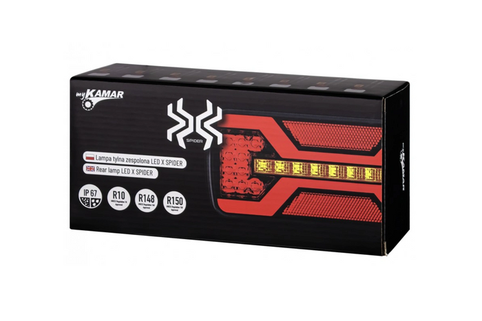 Zadnje luči KAMAR X-SPIDER L2430+L2431 bajonetne 5-pinske 7 funkcij leva+desna
