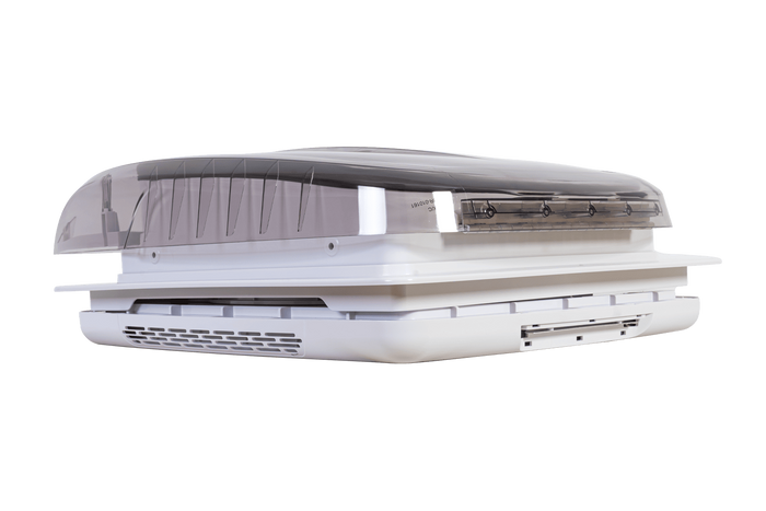 Avtomatski strešni ventilator PUNDMANN PLUS FAN za avtodome z osvetlitvijo, rolo zavesa 400×400 mm