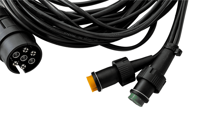 ASPÖCK električni inštalacijski kabelski snop 4,5 m 7 PIN vtič bajoneti 2x 5 PIN