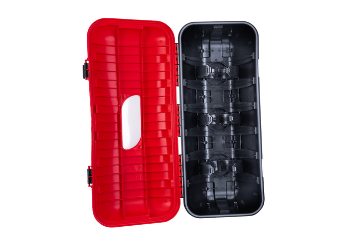 Škatla za gasilni aparat 9/12kg DAKEN 82510 STRIKE 707x322x239mm rdeča